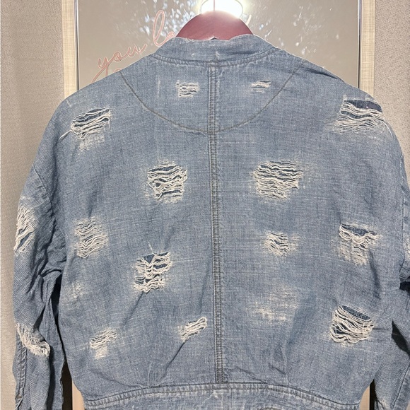 Free People Vintage Wash Jean Jacket - Picture 4 of 4